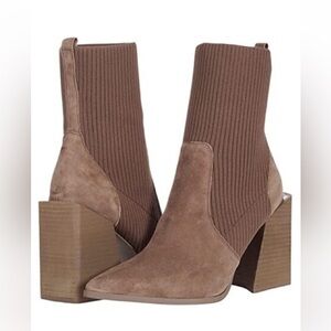 STEVE MADDEN TACKLE WOMEN BOOTS- TAUPE SIZE 9